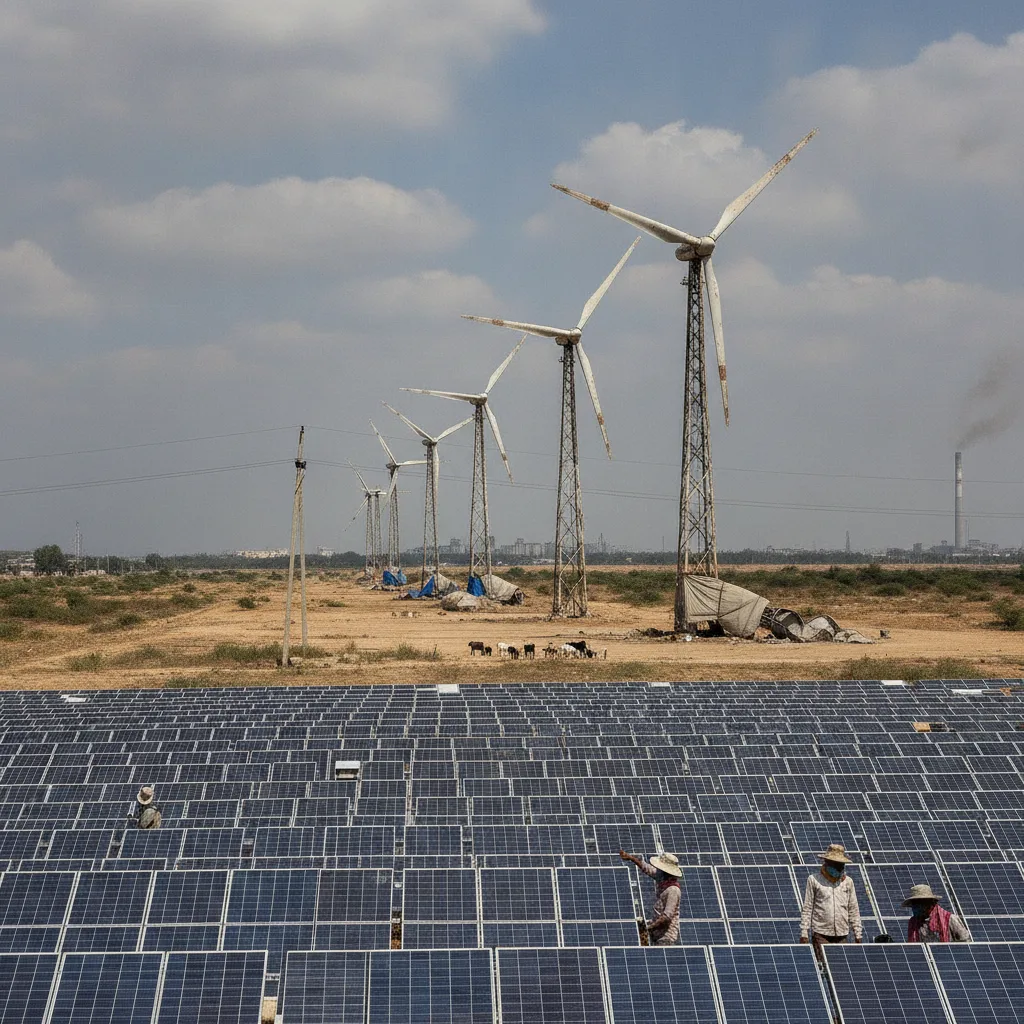 India's green energy paradox: record solar, falling wind