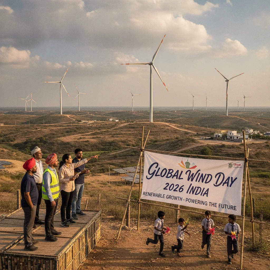 India Marks Global Wind Day 2026 With Focus on Renewable Growth
