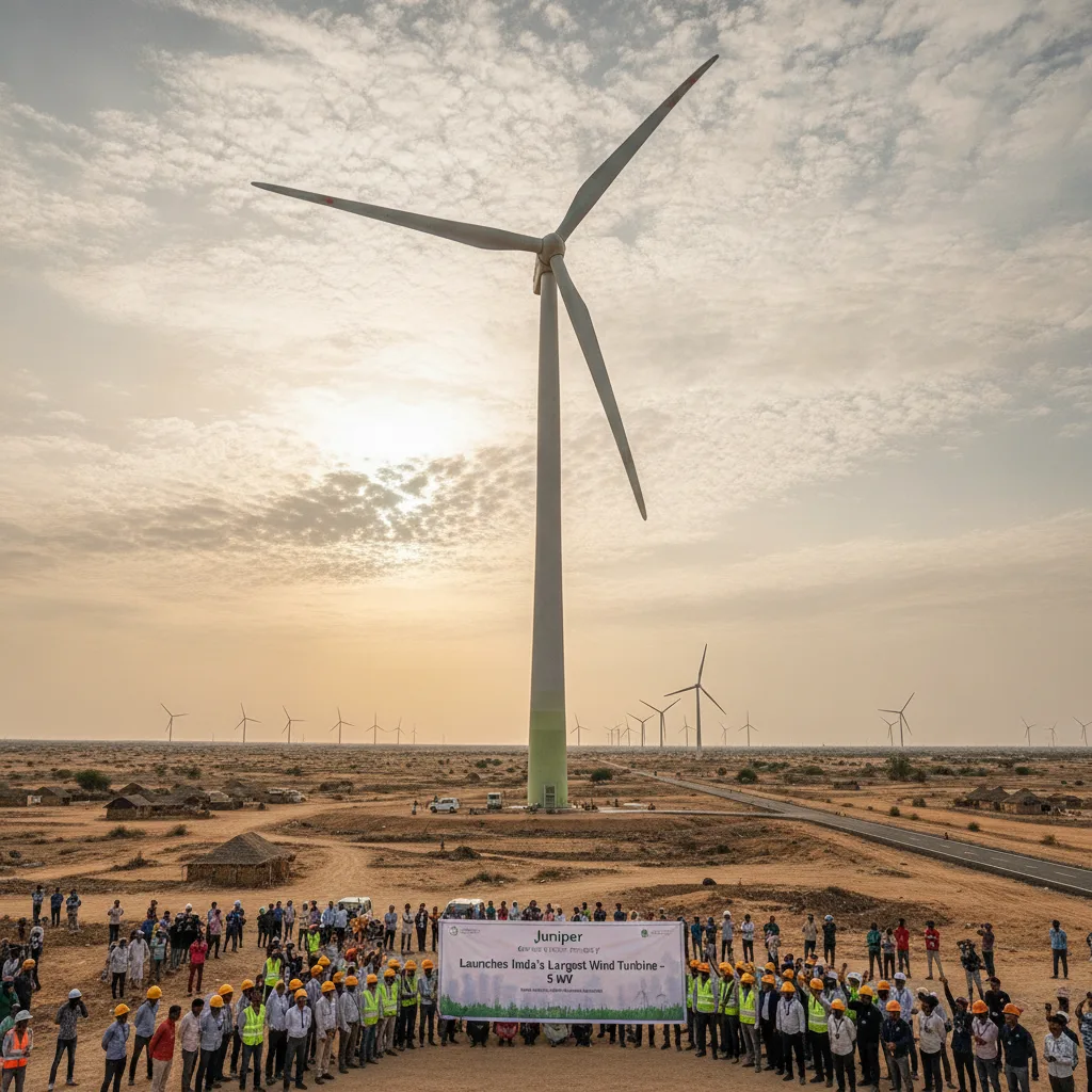 Juniper Green Energy Launches India’s Largest Wind Turbine at 5 MW