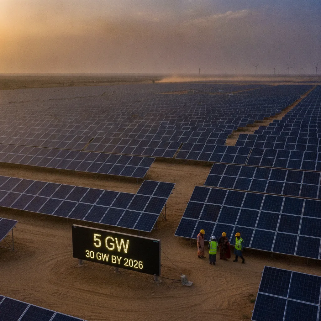 Gujarat’s Khavda Solar Park hits 5 GW, aims for 30 GW by 2026