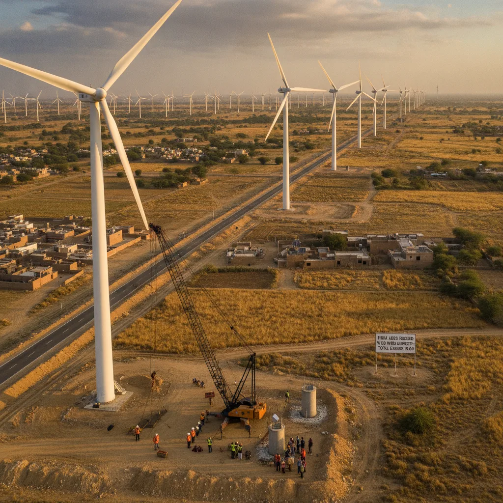 India Adds Record 6.05 GW Wind Capacity in FY26, Total Crosses 56 GW