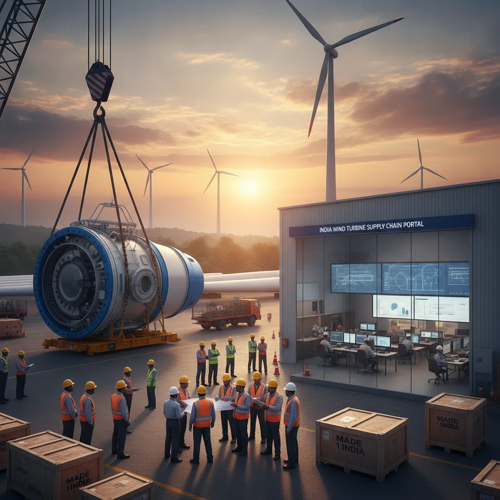 India Launches First Wind Turbine Supply Chain Portal to Boost Domestic Manufacturing