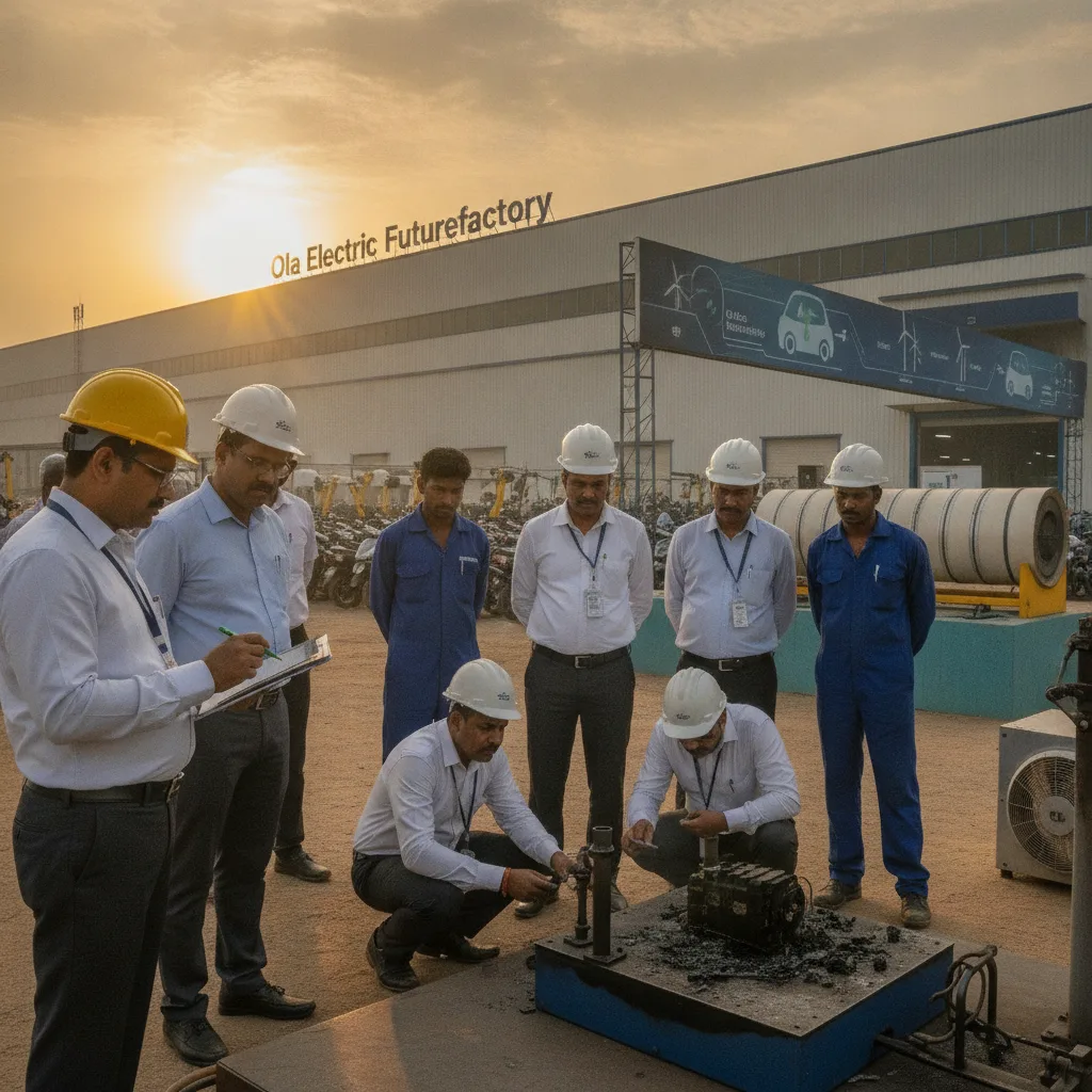 Ola Electric's Tamil Nadu Gigafactory Faces CAG Audit Over Battery Fire Safety