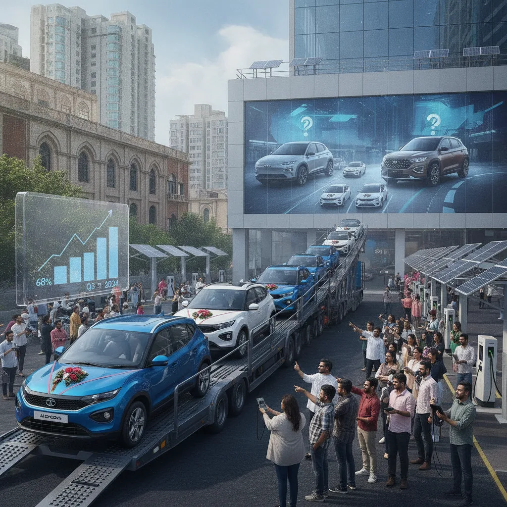 Tata Motors' EV Sales Surge 68% in Q3 2024: Can Nexon EV Hold Off Hyundai and Mahindra?