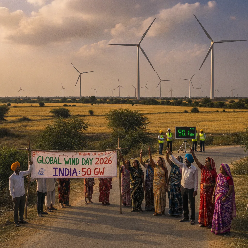 Global Wind Day 2026: India's wind power capacity crosses 50 GW mark