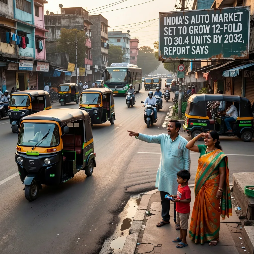 India's Auto Market Set to Grow 12‑Fold to 30.4 Units by 2032, Report Says