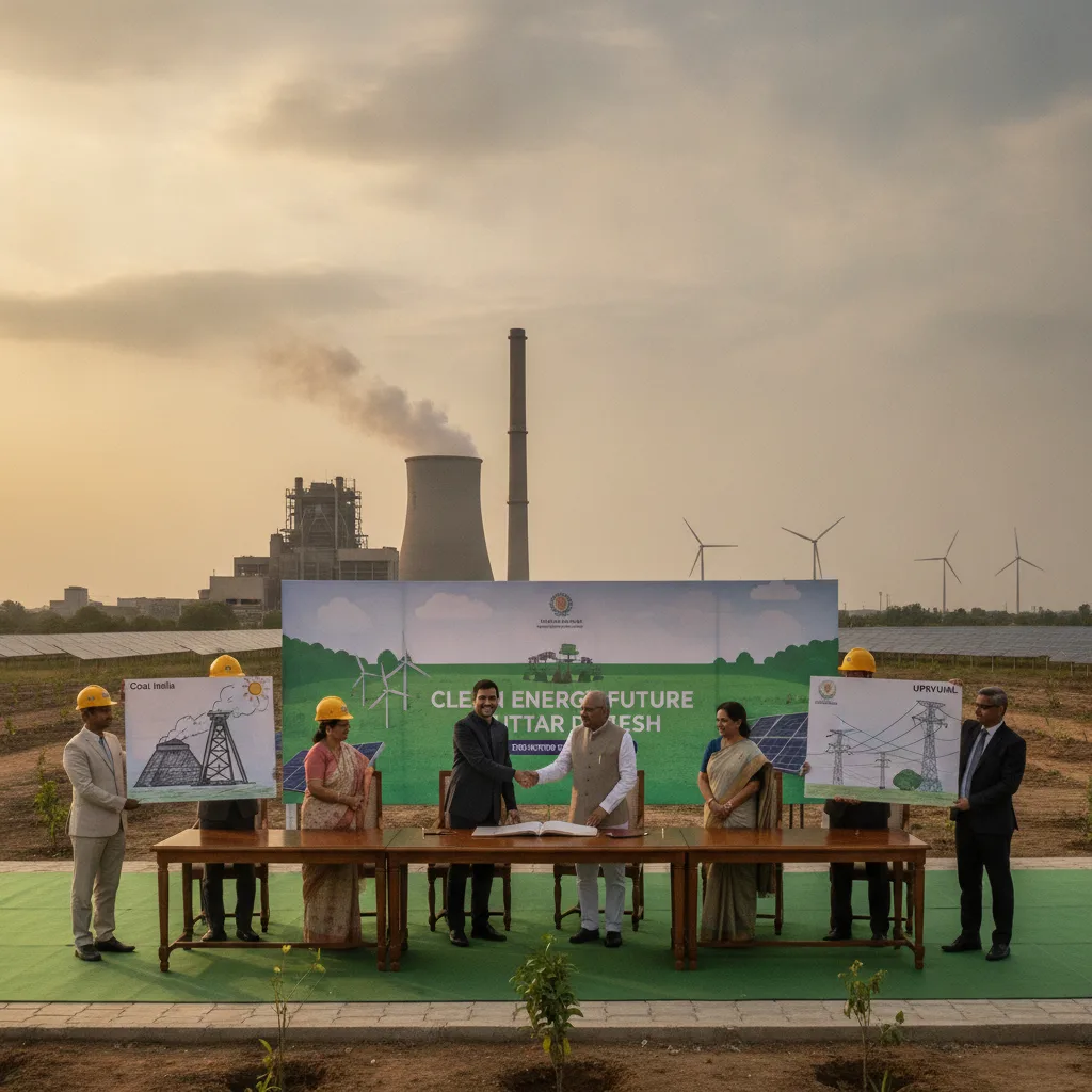Coal India, UPRVUNL Sign JV to Build Renewable Projects in UP