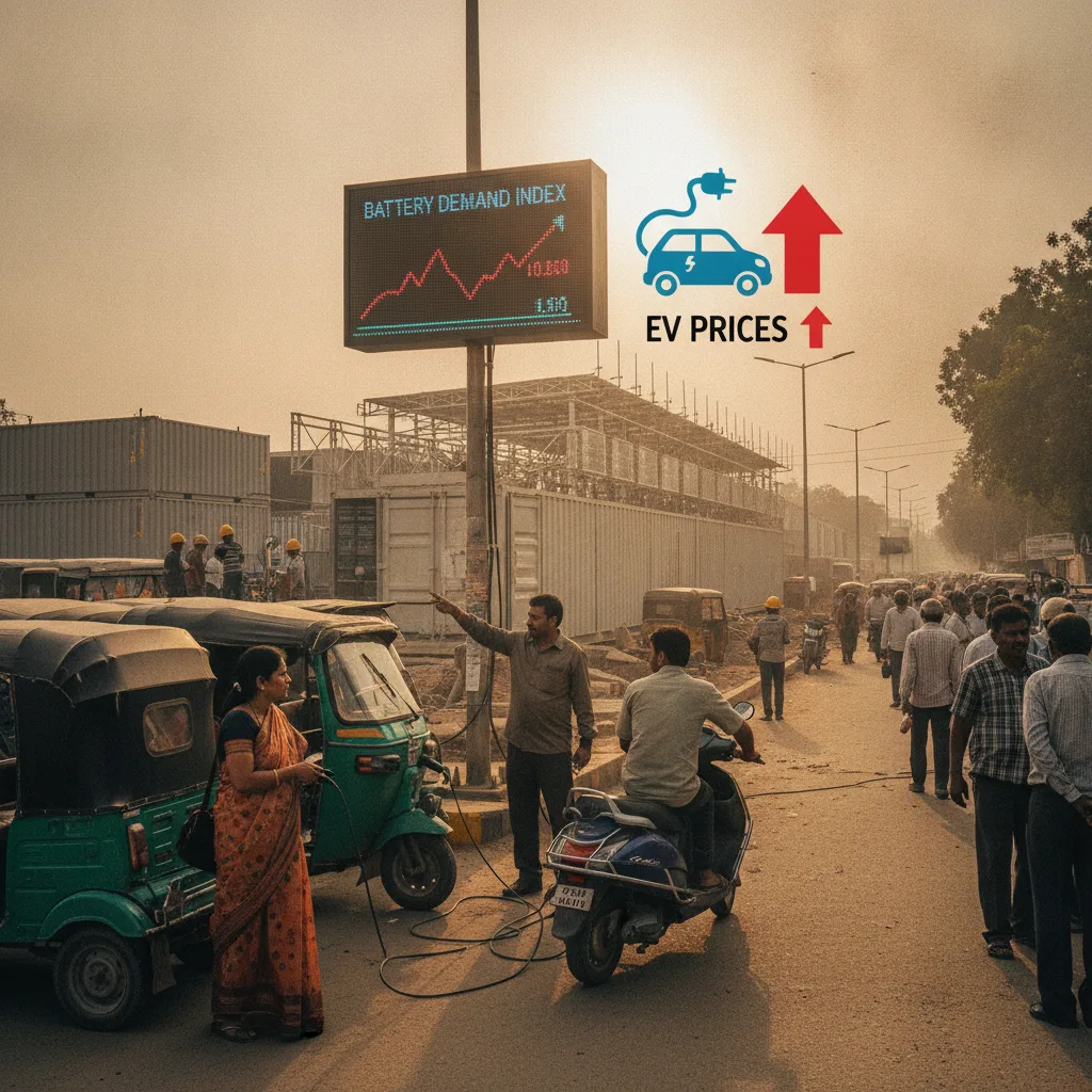 How battery demand for grid storage could raise India's EV prices