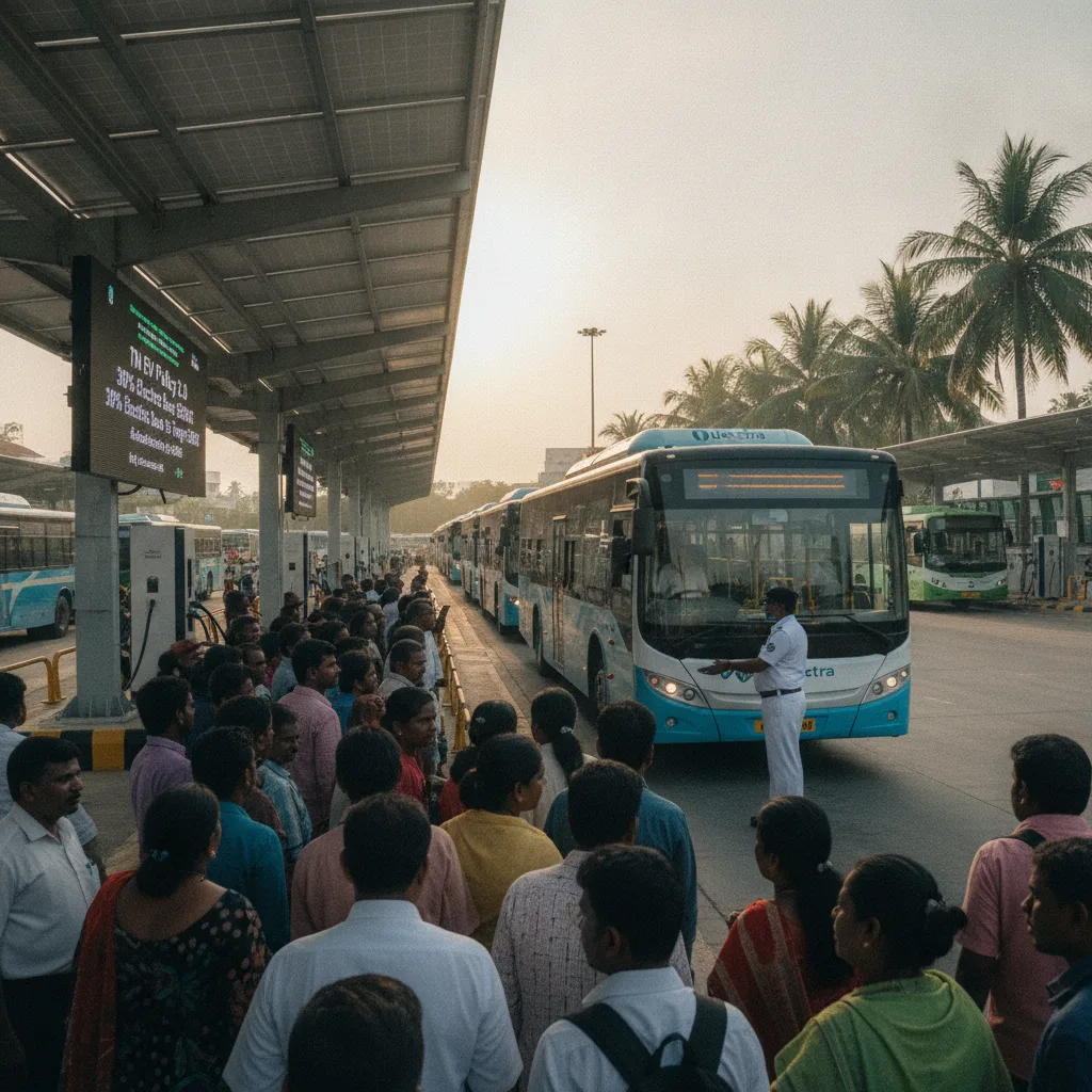 Tamil Nadu EV policy 2.0 sets 30% electric bus target by 2026; Olectra wins first tender