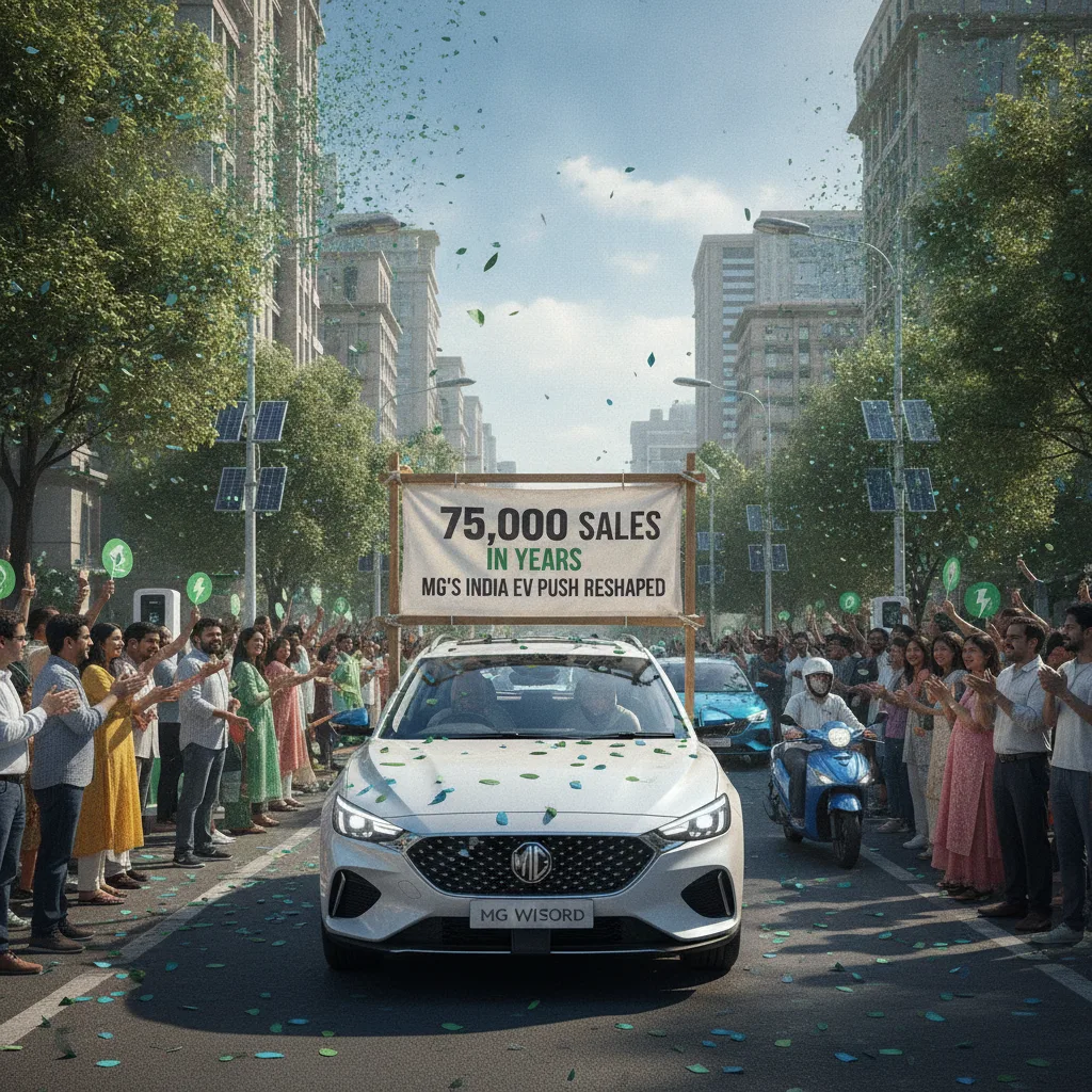 MG Windsor Hits 75,000 Sales in Two Years, Reshaping MG's India EV Push